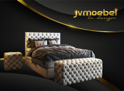 Bed 2x Nightstand 3-piece Bedroom Set Design Luxury Furniture Modern Beds New